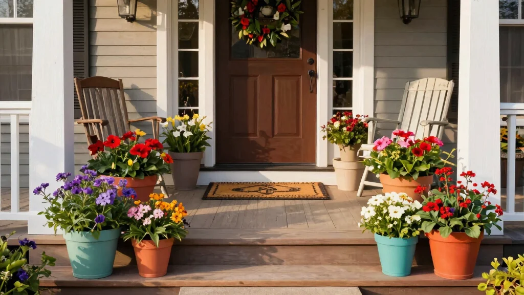 7 Front Porch Flower Pot Ideas That Add Instant Color and Charm to Your Home's Entrance