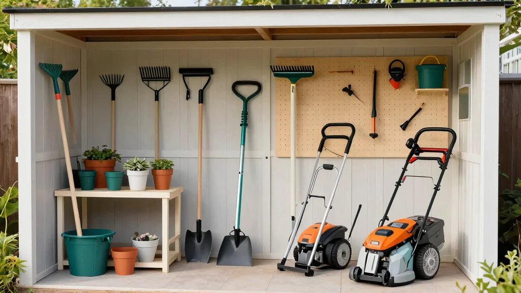 7 Lawn Equipment Storage Ideas That Organize Every Machine and Make Your Yard Look Cleaner