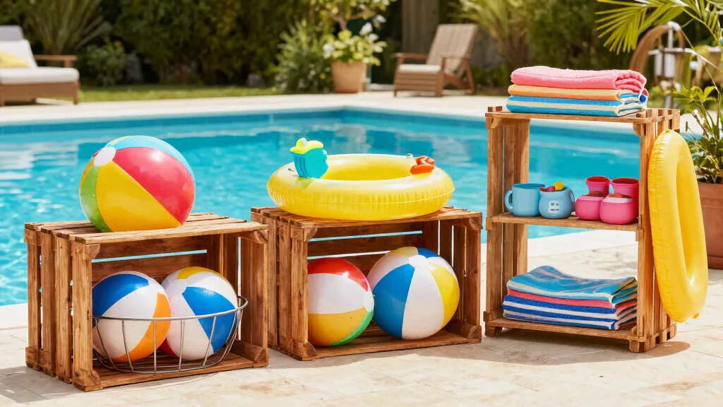 7 Pool Toy Storage Ideas That Bring Order to the Chaos and Make Pool Days Even Better