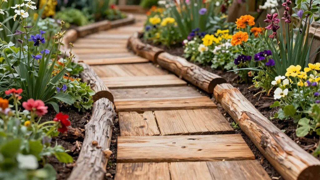 7 Wood Edging Landscape Ideas That Frame Every Path and Bed With Natural, Rustic Charm