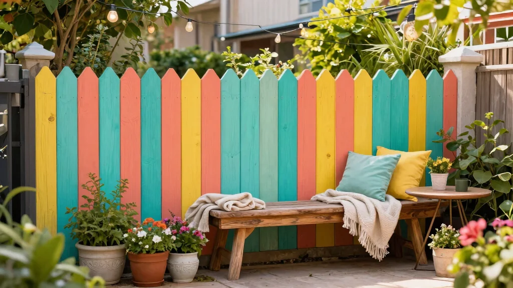 8 Wood Fence Painting Ideas That Transform a Plain Fence Into a Stunning Design Feature