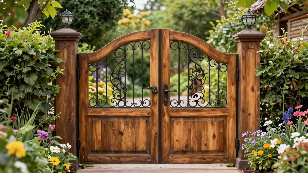 8 Wood and Metal Gate Ideas That Blend Warmth and Strength Into One Stunning Entrance